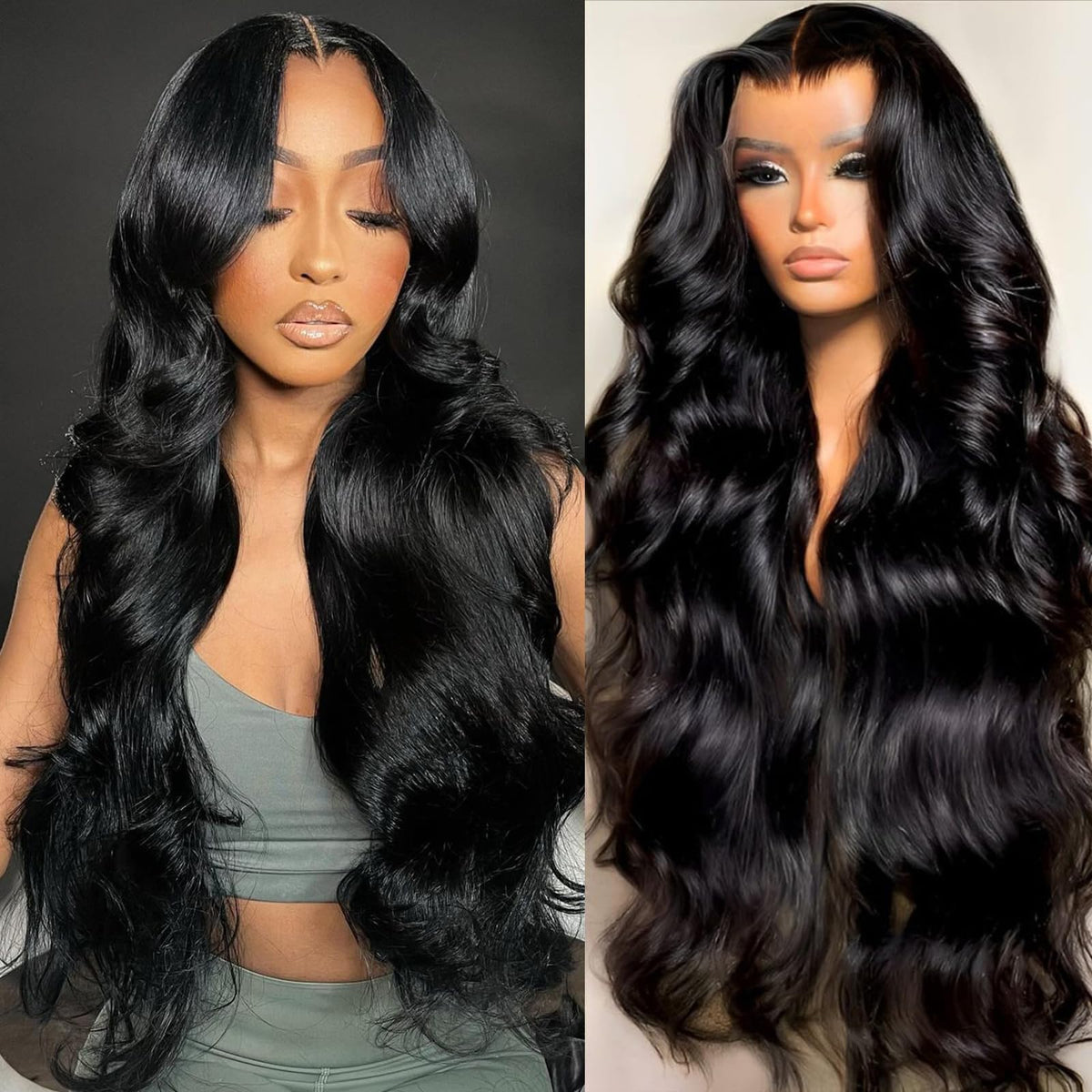 Pevrvfe 13x6 Lace Front Wigs Human Hair 26 Inch Pre Plucked Natural Color Body Wave HD Lace Front Wigs Human Hair for Beginners Glueless Wig 200 Density Human Hair Wigs for Black Women